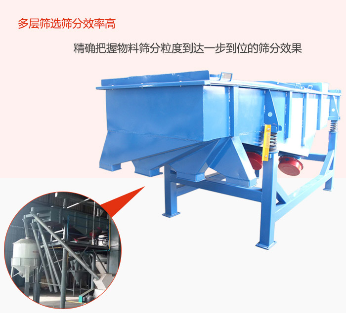 多層篩選篩分更高效，精度把握物料篩分粒度到達一步到位的篩分效果。