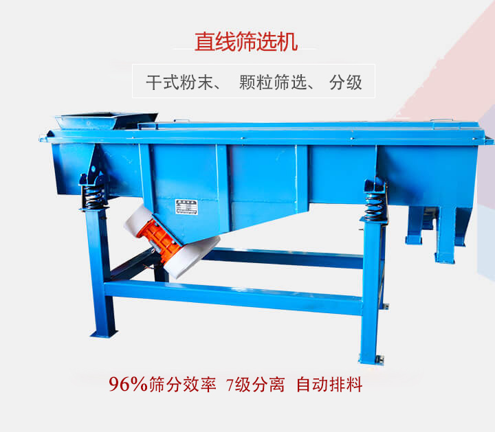 直線篩選機用于篩選、分級各種粉末、顆粒