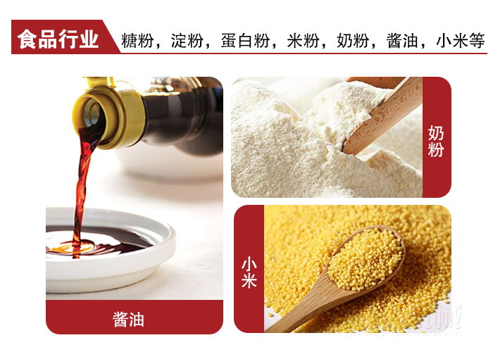 全不銹鋼食品振動(dòng)篩可用于糖粉，小米，淀粉，蛋白粉，米粉，奶粉，醬油等物料